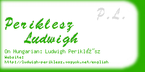 periklesz ludwigh business card